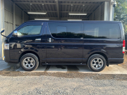 トヨタ ハイエースバン 2.8 スーパーGL ダークプライムII ロングボディ ディーゼルターボ 4WD ベッドキット 社外サブバッテーリー ワン