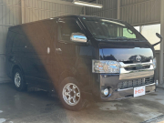 トヨタ ハイエースバン 2.8 スーパーGL ダークプライムII ロングボディ ディーゼルターボ 4WD ベッドキット 社外サブバッテーリー ワン